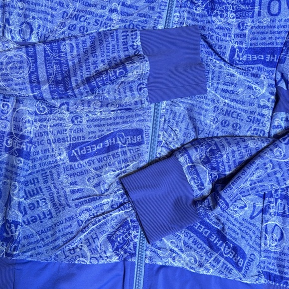 Lululemon Reversible Jacket/Manifesto-Dark Blue Size 6/8 - Picture 7 of 8